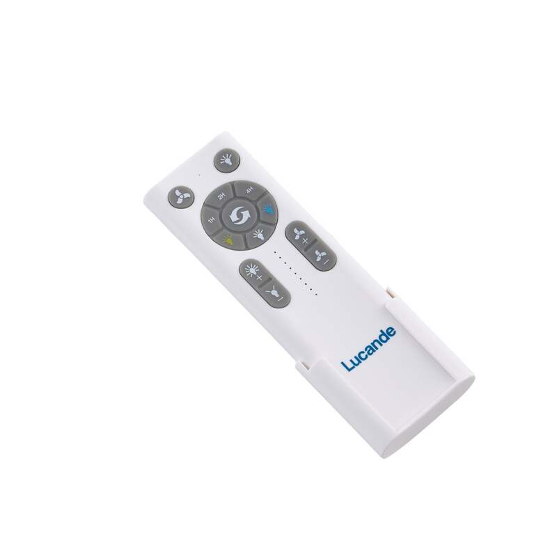 Lucande Deckenventilator Airona LED Ventilator dimmbar leise weiß 95x95cm - 4255830911774