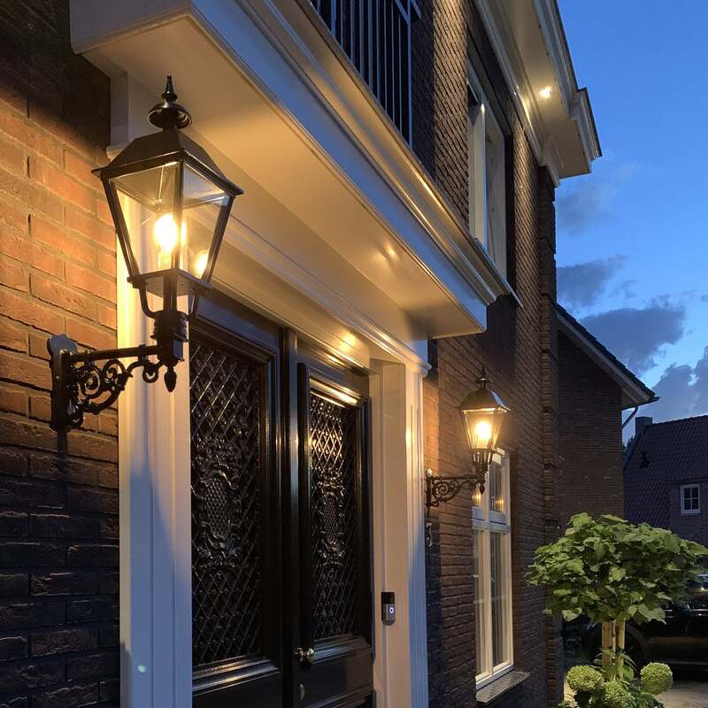 K.S. Verlichting Außenwandleuchte Zandvoort LED Gartenlampe schwarz 70cm IP44 - 8714732122849