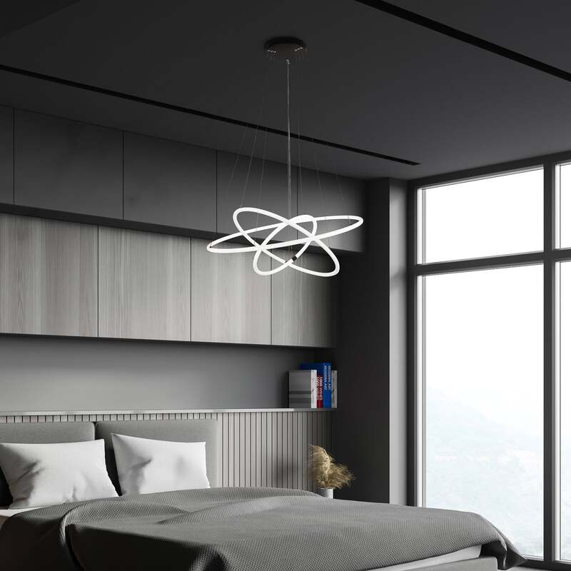 searchlight Hängeleuchte Pendelleuchte LED Acryl dimmbar weiß Revolve 3 flammig - 5053423189451