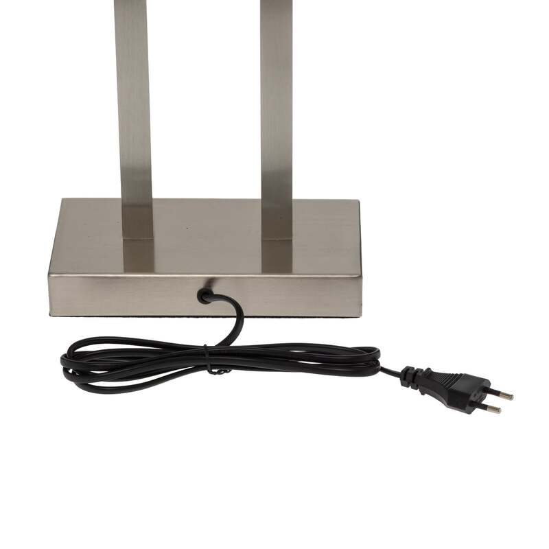 Lindby Tischleuchte Lampe Sigurd LED dimmbar weiß nickel 54cm Höhe 32cm Breite - 4251096560275
