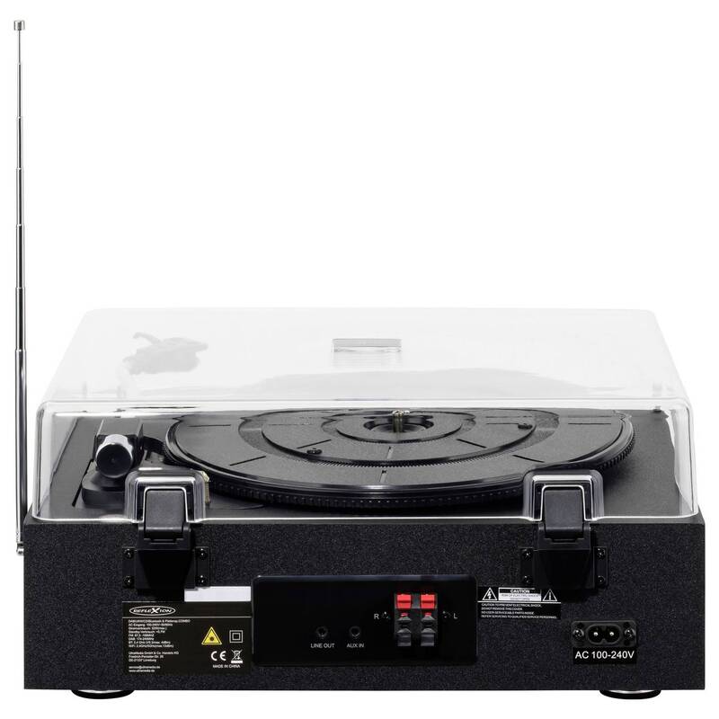 Reflexion HiFi-Tuner DAB+ CD-Player Bluetooth Schwarz elegant 379x329x160mm - 4260664982210