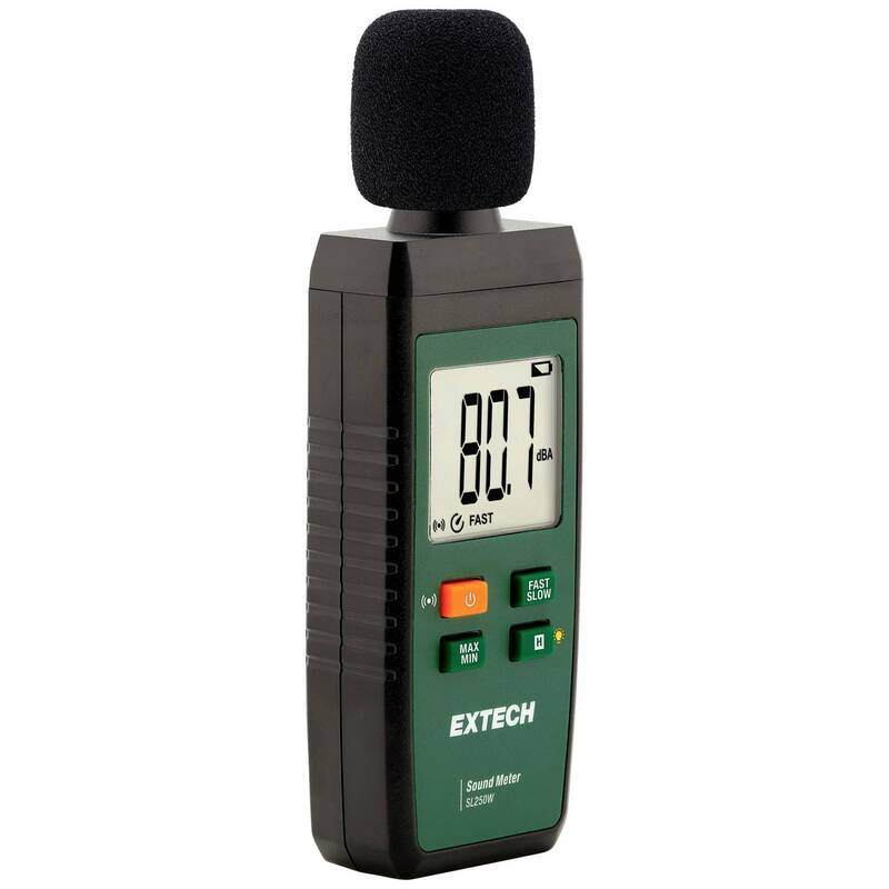 Extech Schallpegel-Messgerät SL250W Bluetooth 30-130 dB 31.5-8000 Hz präzise - 0793950472590