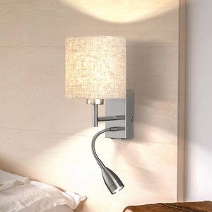 B-Ware FISCHER & HONSEL Wandlampe Dreamer LED Leselampe Leuchte nickel sandfarben