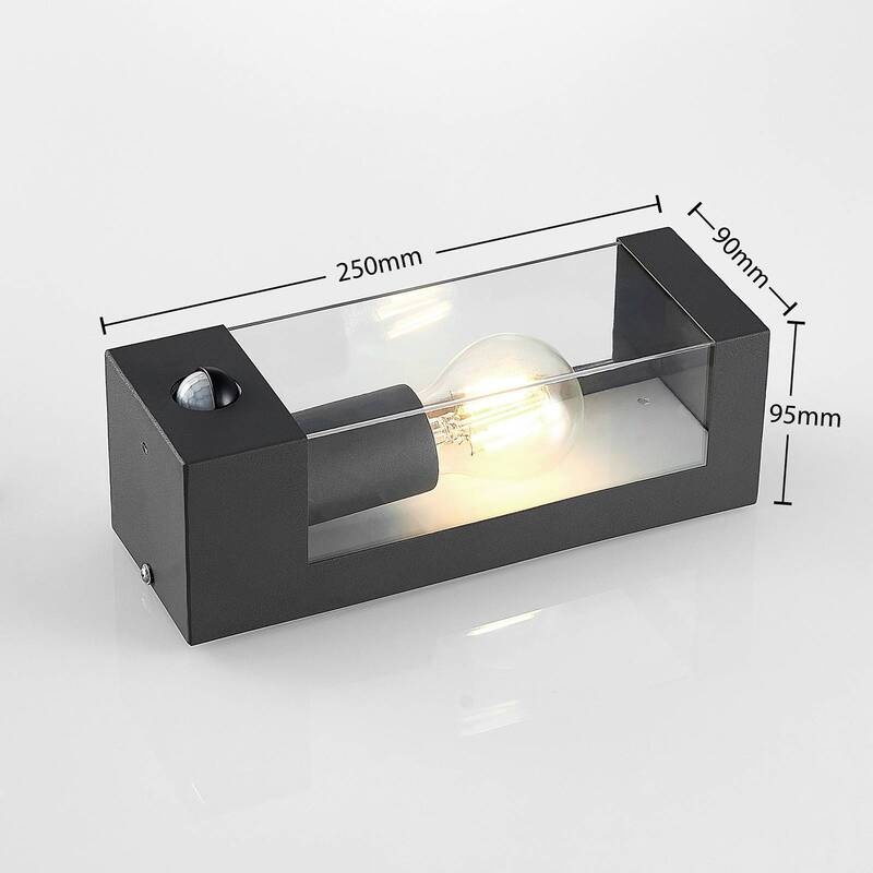 Lindby Tilian AußenWandleuchte mit Bewegungsmelder Außenwandleuchte Lampe Licht - 4251096575989