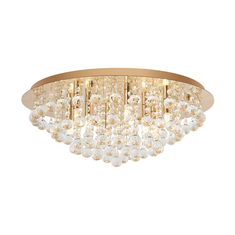 Lindby Gillion Deckenlampe Hängelampe Deckenlicht Wohnzimmerleuchte G9 8-flg 953 - 4251096590050