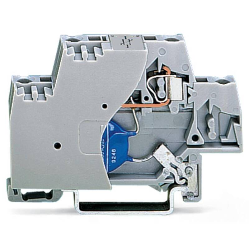 WAGO Klemme Einzelklemme Varistor Zugfeder 2-pol Klemmen 280-502 grau 50 Stück - 4045454368401