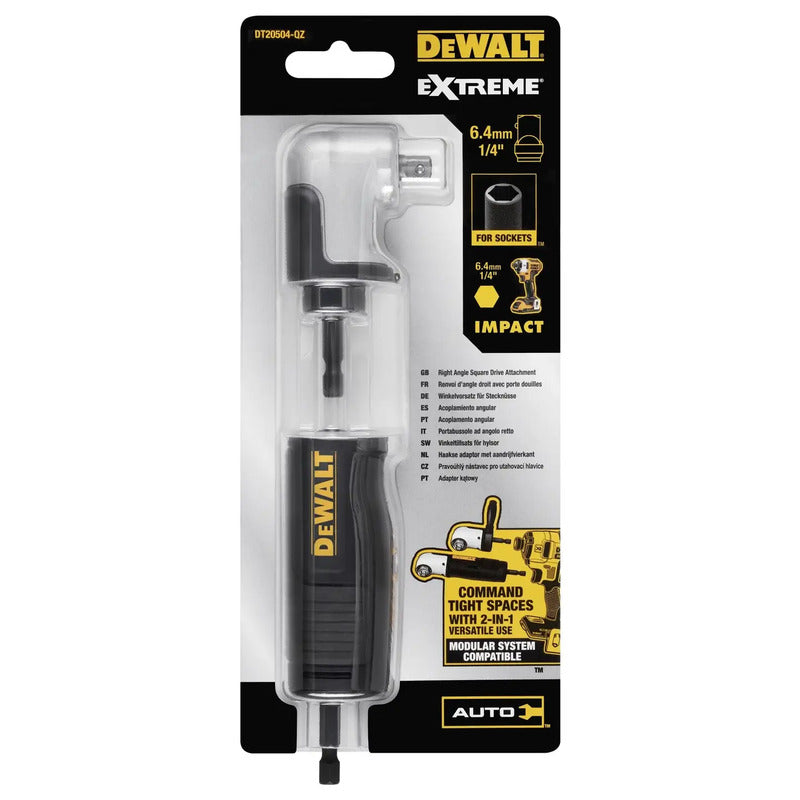 DeWalt Winkelvorsatz DT20504-QZ schlagfest 1/4" 65mm Drehmoment bis 41Nm - 5054905306465