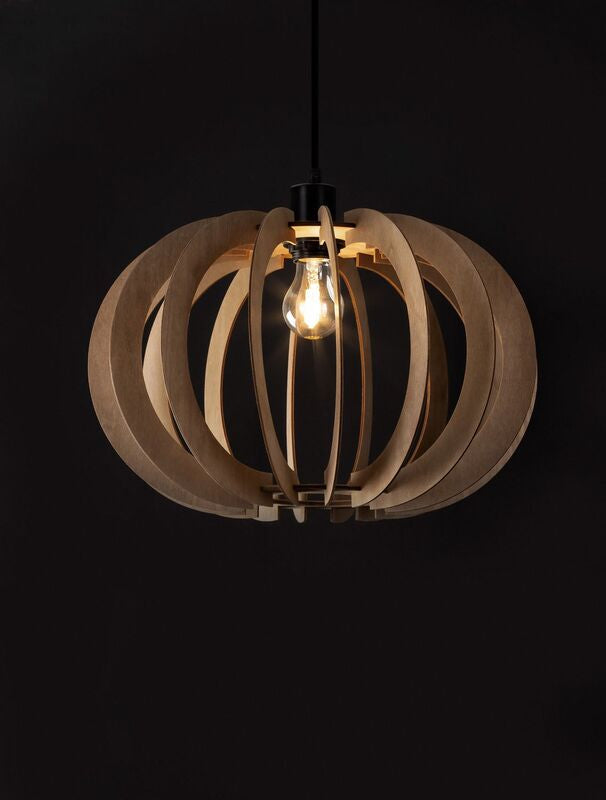 Nova Luce Pendelleuchte Hängeleuchte OTTOLINE E27 LED Braun dimmbar Ø 40cm Lampe - 5212017436207