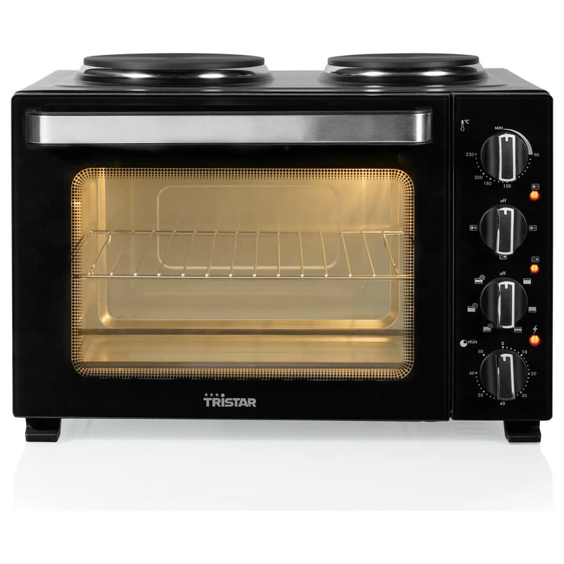Tristar Minibackofen 35l Umluftfunktion Timerfunktion 3200W schwarz kompakt - 8711658523842