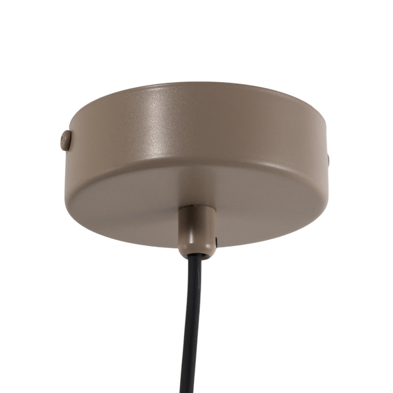 Hängeleuchte Pendelleuchte Lampe beige Metall Kegel E27 24cm Form - 5904798657550