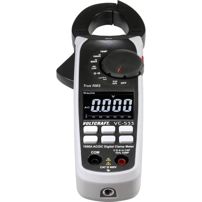 VOLTCRAFT VC-533 Stromzange  digital  CAT III 600 V Spannungsmessgerät Messgerät - 4053199547487