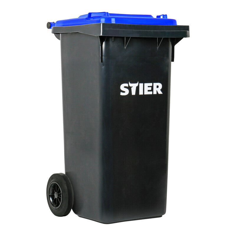 STIER Müllgroßbehälter Abfallbehälter 80l grau UV-stabilisiert 445x520x939mm - 4251709624523