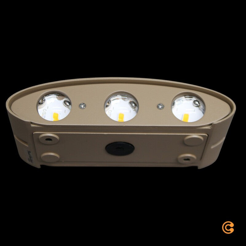 Paul Neuhaus Außenwandleuchte Wandlampe LED Lampe Carlo 17 cm sand Aluminium - 4012248398586