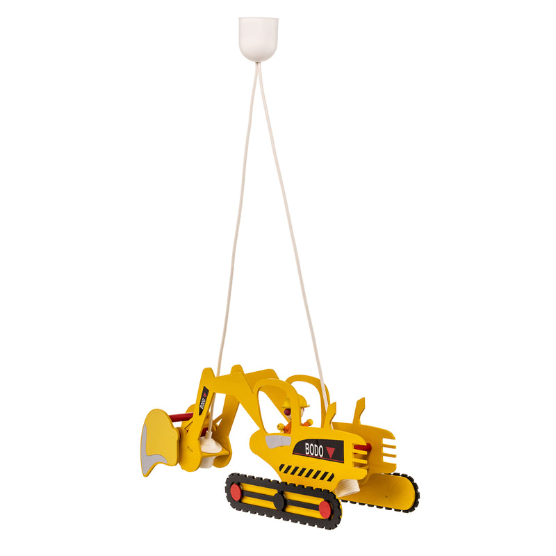 ELOBRA Hängeleuchte Bodo Baggerform LED Pendelleuchte Lampe dimmbar gelb schwarz - 4019698128428