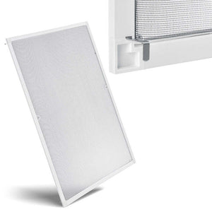B-Ware Fliegengitter Fenster Insektenschutz Aluminiumrahmen 80x100cm weiß Fiberglasnetz