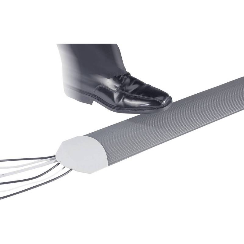 Serpa Kabelbrücke TPE 1500mm 3 Kanäle nachleuchtend geruchneutral hellgrau - 4045597000275