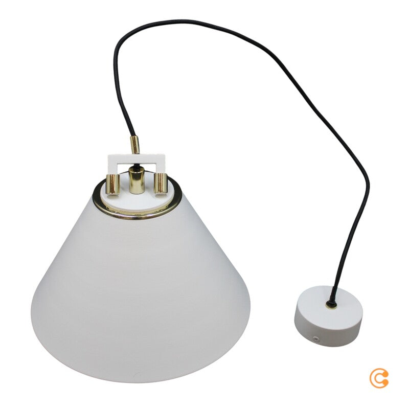 Euluna Hängeleuchte Pendelleuchte Lampe weiß Ø 28cm einflammig E27 Metall - 5902553229226