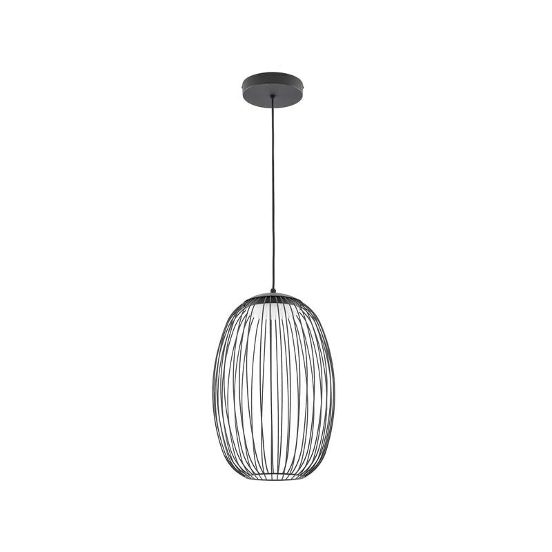 Lucande Außenleuchte Hängeleuchte Richi LED dimmbar schwarz 3000K IP44 Ø35cm - 4255830912689