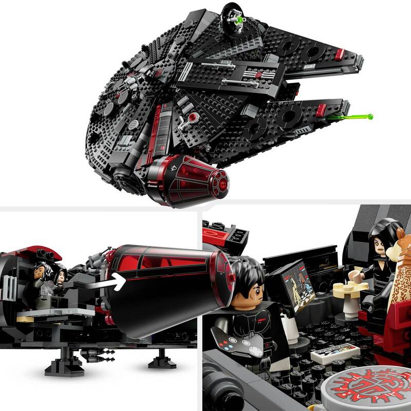 LEGO STAR WARS 75389 Dunkler Millennium Falke mit 1579 Teilen und 6 Minifiguren - 5702017584454