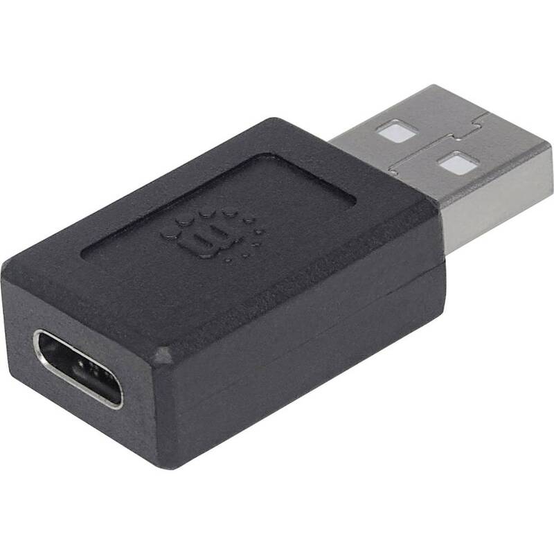 Manhattan USB 2.0 Adapter USB 2.0 Stecker A USB-C Buchse beidseitig 36 STÜCK - 0766623354653
