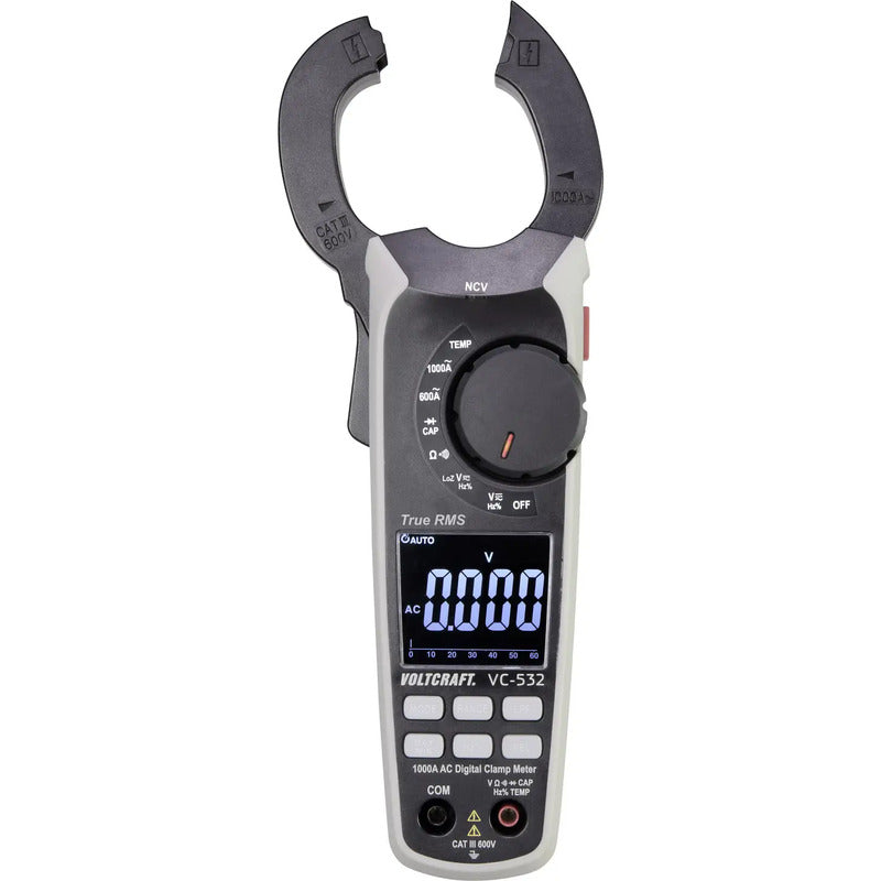 Voltcraft Stromzange VC-532 digital CAT III 600 V True RMS 6000 Counts - 4053199981434