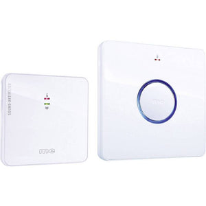 B-Ware m-e modern-electronics 41094 Funkklingel Komplett-Set Türklingel 8 Melodien 200m