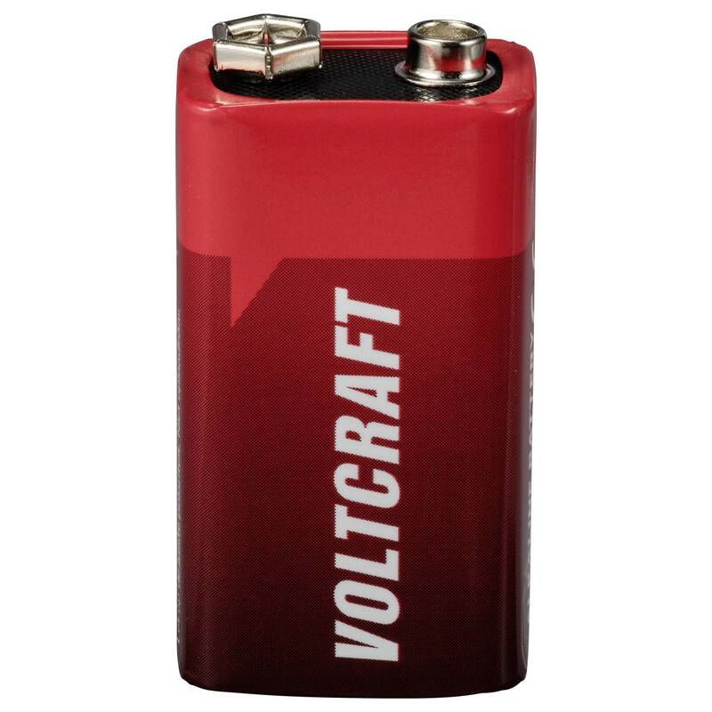 VOLTCRAFT Block-Batterie 6LR61 9V Alkali-Mangan 550mAh 20 Stück - 4064161336565