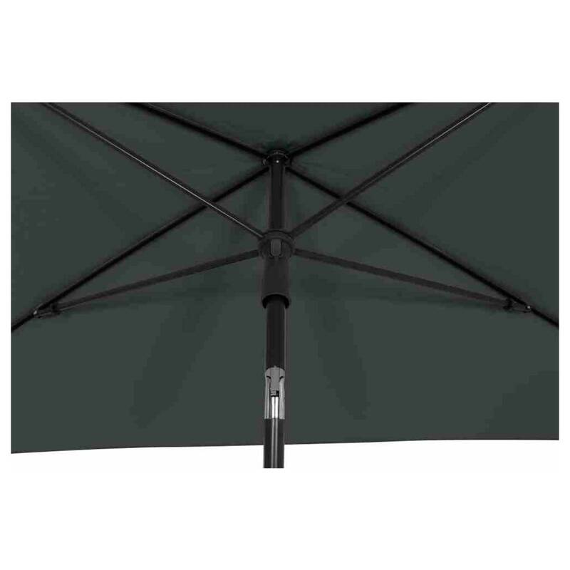 Siena Garden Gartenschirm Mittelstockschirm grau knickbar UPF 50+ 210x140cm - 4055938415743