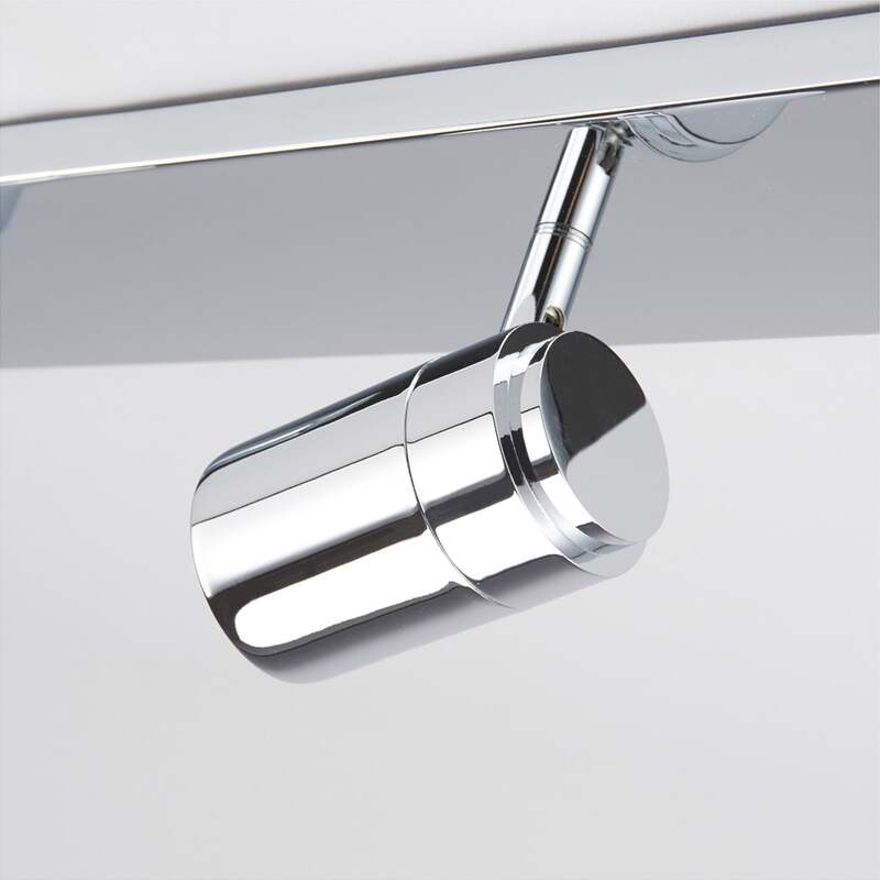 Lindby Deckenleuchte Lampe Dejan LED 4-flg dimmbar chrom IP44 85x9cm Badezimmer - 6291106550894
