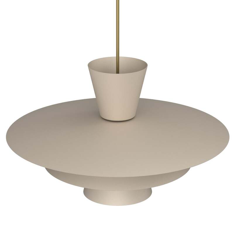 Plato Hängeleuchte Pendelleuchte Ø38cm beige Stahl Lampe Leuchte Beleuchtung17 - 5907565944907