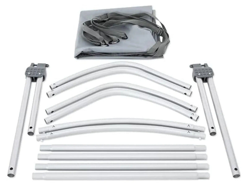 Intex Boot Canopy Bimini 68600 UV-Schutz tragbar Aluminium 1,6m x 1,42m blau - 6941057422824