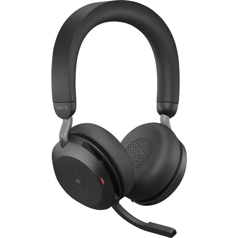 Jabra Evolve2 75 On Ear Headset Bluetooth Telefon schwarz 24h Gesprächszeit - 5706991024340