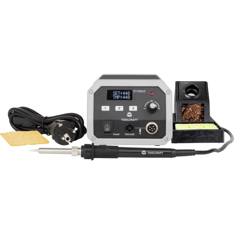 Toolcraft ST-100 HF Hochfrequenz-Lötstation digital 100 W 50 bis 480 °C - 4053199516551