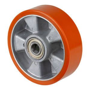 2x B-Ware BS Rollen Rad Rolle Polyurethanrad Räder Kugellager Alu Prothane 160 mm 2 STÜCK