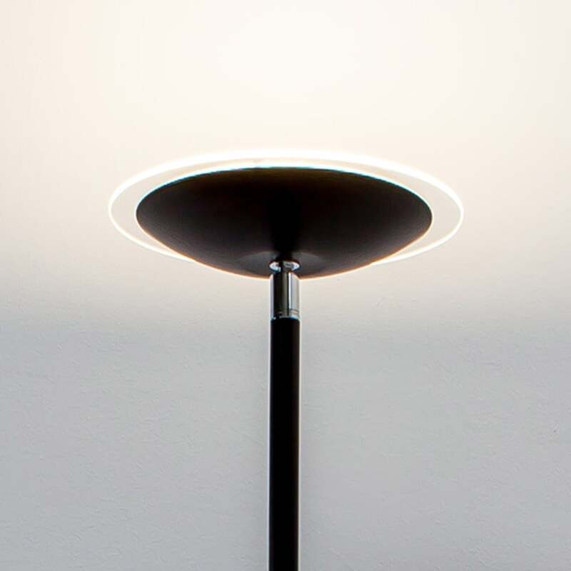 Lindby Stehlampe Stehleuchte Malea LED dimmbar Lampe Leuchte schwarz 180cm - 6291105709606