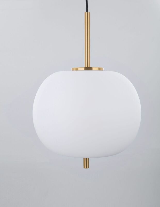 Nova Luce Pendelleuchte Hängeleuchte LATO E27 LED Gold Glas Metall dimmbar 30 cm - 5212017421135