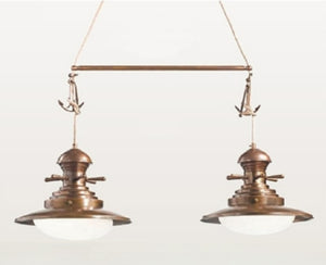B-Ware Pendelleuchte Baia 2fl Leuchte Hängelampe Lampe Deckenleuchte Deckenlampe E27