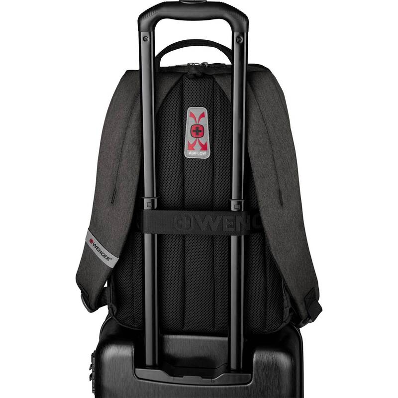Wenger Notebook Rucksack MX Reload grau für 25,4cm Laptop mit Check-in Fach - 7613329114490