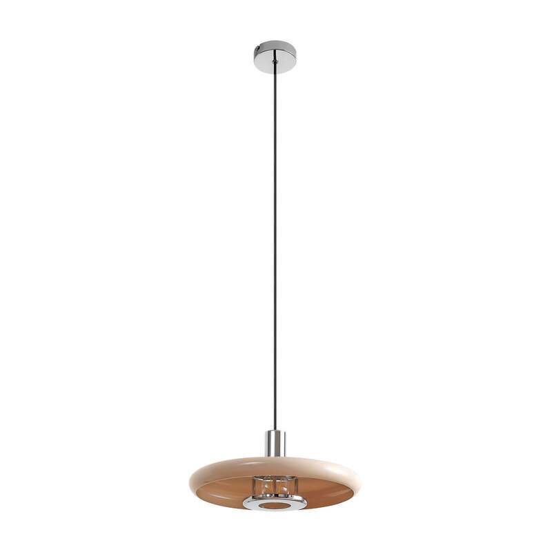 Lindby Hängeleuchte Branford LED Pendelleuchte Lampe dimmbar beige Ø35cm 80cm - 4255830903441