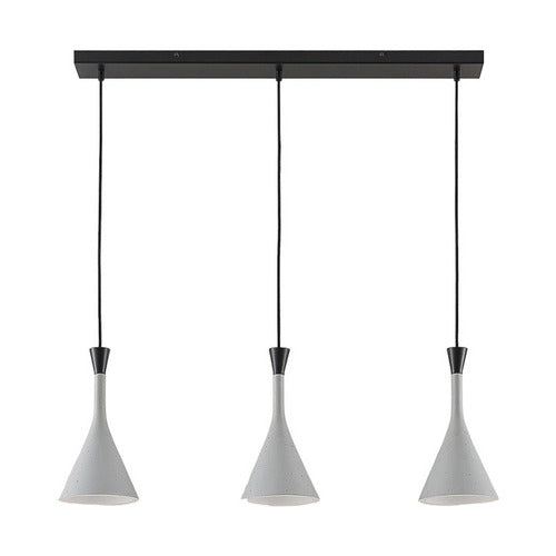 Lindby Hängeleuchte Hängelampe Lampe Leuchte Flynn fürs Esszimmer grau 3-flg. - 4251096546040