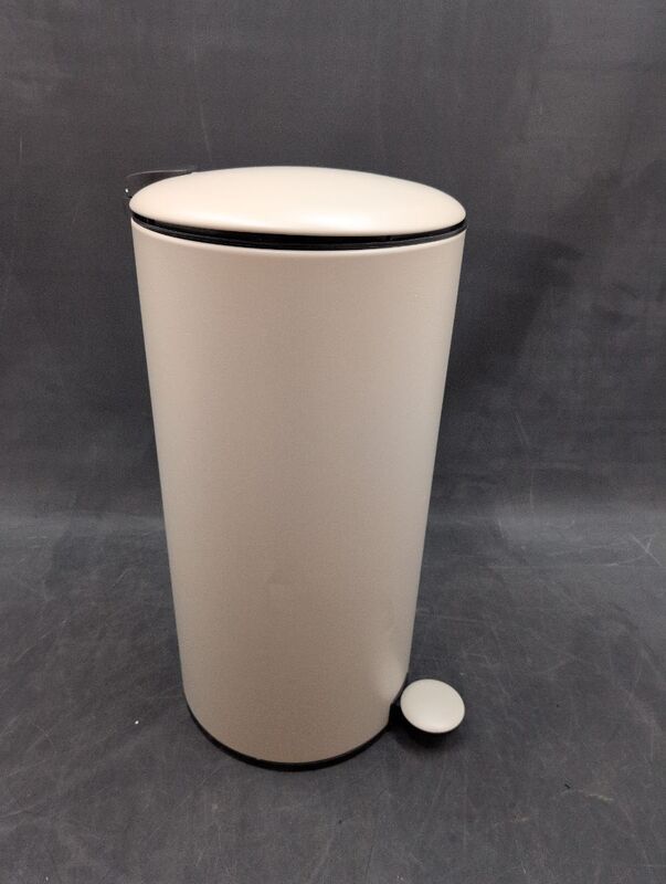 hjh OFFICE Mülleimer 30L Treteimer Softclose CLEAN Step 2 Metall Beige - 4064323107378