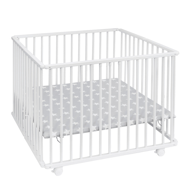 Laufgitter Hugo Buchenholz 100x75cm 3-fach höhenverstellbar 4 Rollen Amal II - 5907751413538