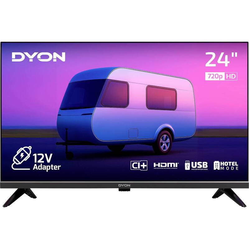 Dyon 24" HD LED TV mit Triple Tuner USB HDMI für Hotelgebrauch - 4260552544520