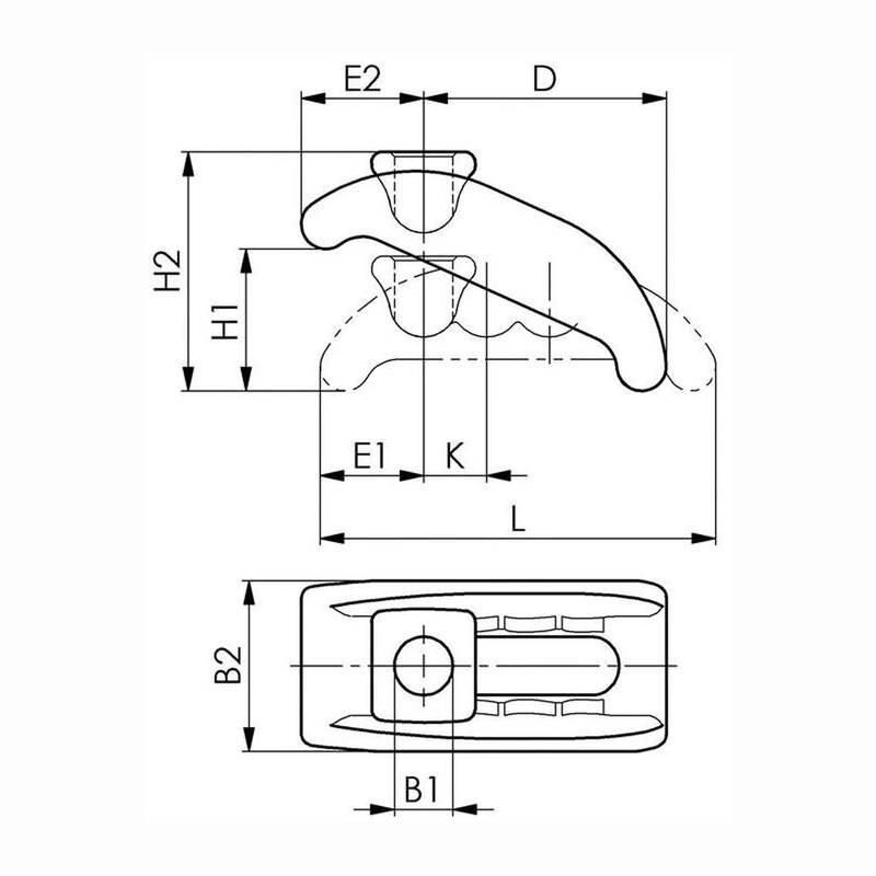 AMF Spannpratze Klemmstück Werkstückspannung kurz U-Stück T-Nut12 14mm - 4020772073930