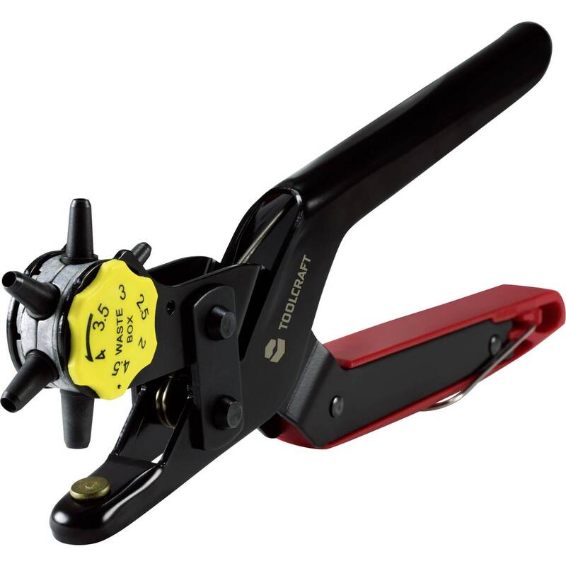 Toolcraft Revolverlochzange Zange 2mm 2.5mm 3mm 3.5mm 4mm 4.5mm 230mm 1 Stück - 4053199976768