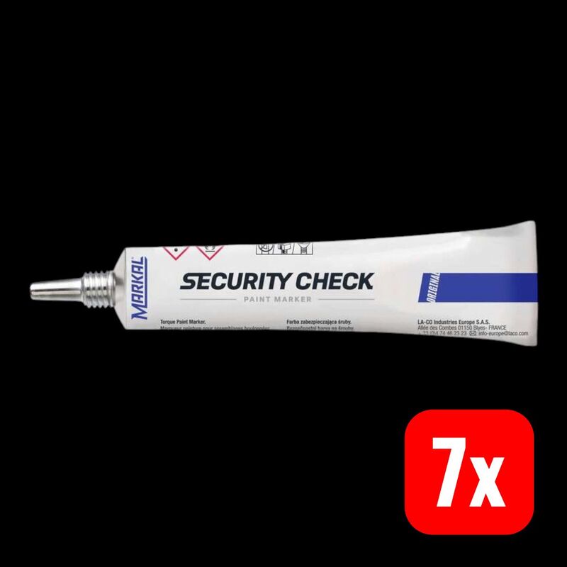Security Check Paint Marker  Black  Extended Plastic Tip - 0048615966731
