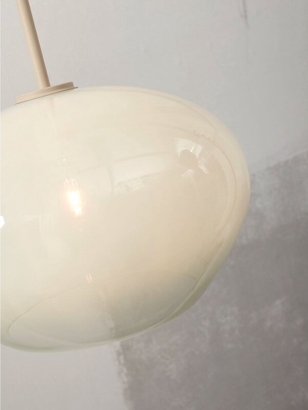 IT'S ABOUT ROMI Hängeleuchte Bologna milchweiß 35 cm einflammig Retro-Lampe - 8716248094887