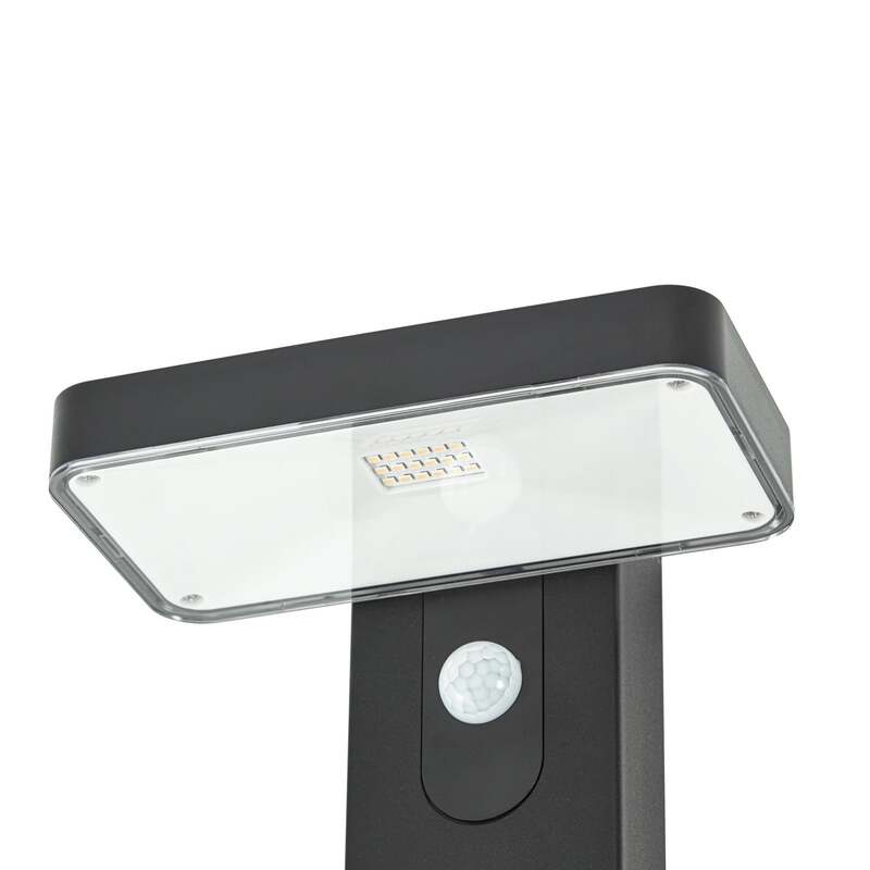 Prios Wegeleuchte Gartenlampe LED Solarleuchte Sensor Tarlson schwarz 78,5 cm - 4255830907395