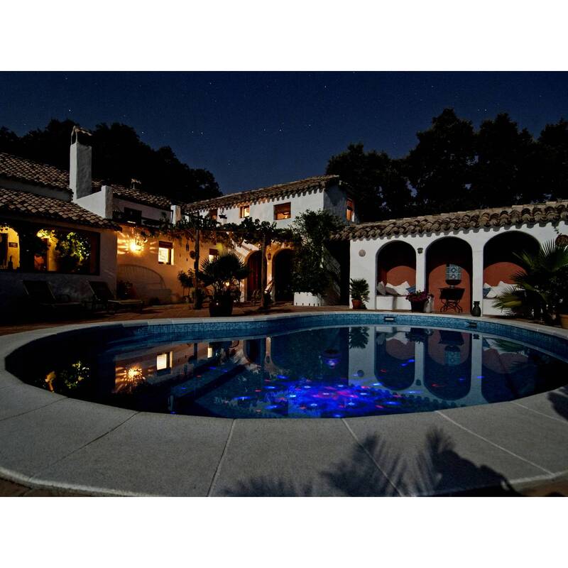 Eurolite Poolbeleuchtung LED Schwimmbadlampe transparent schwimmend 120mm Ø142mm - 4026397687699