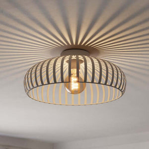 B-Ware Eglo Deckenleuchte Lampe Mogano 3 LED dimmbar beige Ø43cm Stahl 18cm hoch